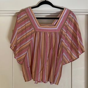 Xirena Striped Cotton Top